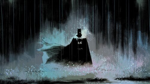 Dark Knight Rises The Batman Silhouette 4K Desktop Wallpaper