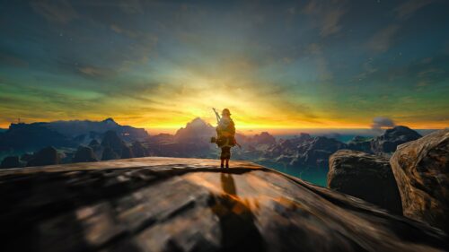 The Legend of Zelda Epic Hyrule Landscape Gaming Wallpaper for Desktop PC