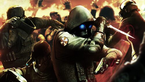 Resident Evil Umbrella Corps Soldiers Fighting Zombies 4K PC Wallpaper