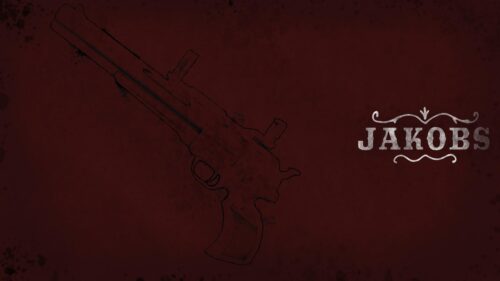 Jakobs Borderlands Revolver Dark Red Grunge PC Wallpaper