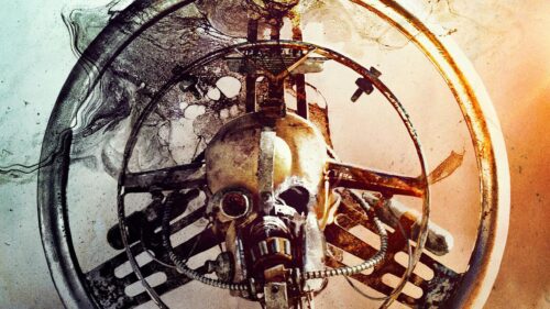 Steampunk Mechanical Skull Artistic Macro Desktop Wallpaper