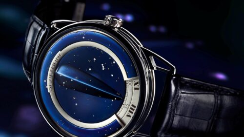 De Bethune Celestial Blue Luxury Watch Close-Up 4K Desktop Wallpaper
