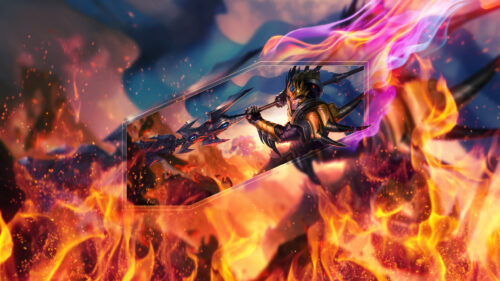 Jarvan IV League of Legends Warrior Spear Fantasy 4K PC Wallpaper