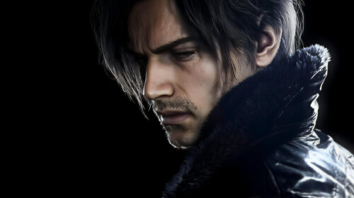 Leon S Kennedy Resident Evil 4 Remake Dark Portrait 4K Wallpaper