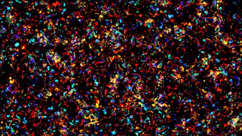 Abstract Colorful Particles Dark Background 4K PC Wallpaper