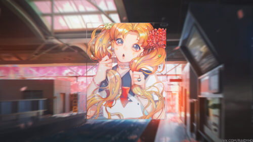 Beautiful Sailor Moon Aesthetic Anime Girl Portrait PC Wallpaper
