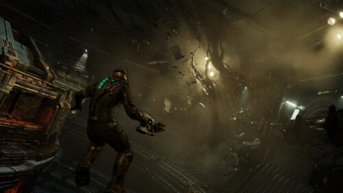 Isaac Clarke Fighting Necromorphs in Dead Space Remake 4K PC Wallpaper
