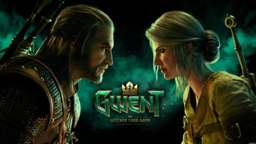 Gwent The Witcher Card Game Geralt and Ciri Face to Face 4K PC Wallpaper