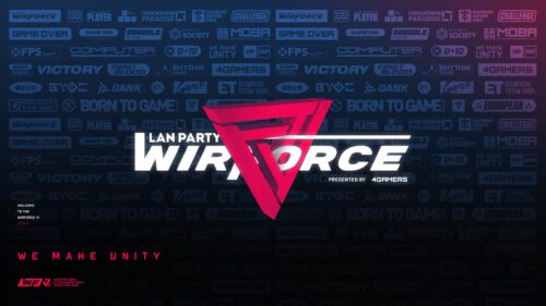 WirForce LAN Party Gaming Culture Dark Theme PC Wallpaper