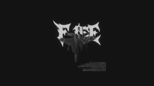 Minimalist F-15E Strike Eagle Aviation Design PC Wallpaper