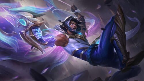 Akshan League of Legends Fantasy Warrior 4K Desktop Wallpaper