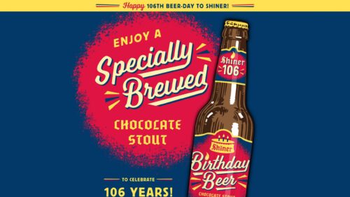 Shiner 106th Anniversary Chocolate Stout Beer Desktop Wallpaper
