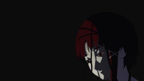 Lain Iwakura Minimalist Dark Aesthetic Serial Experiments Lain PC Wallpaper