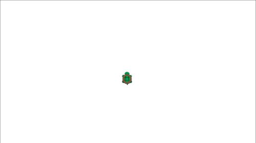Minimalist Cute Green Turtle Illustration Aesthetic PC Wallpaper