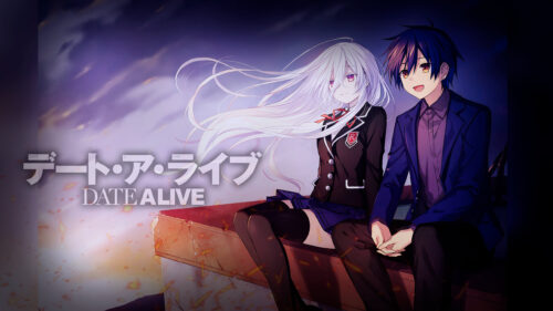Date A Live Shido Itsuka and Tohka Yatogami Anime Desktop Wallpaper