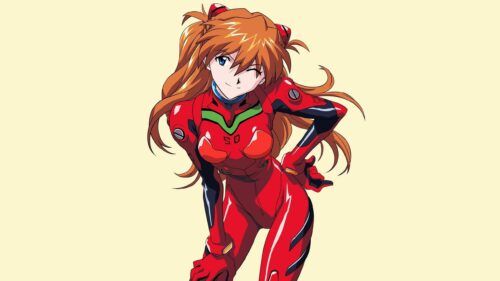 Asuka Langley Soryu Neon Genesis Evangelion Winking Anime Girl 4K Wallpaper