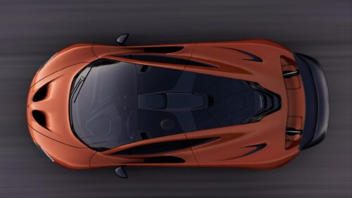 Top View Stunning Copper McLaren P1 Supercar 4K PC Wallpaper