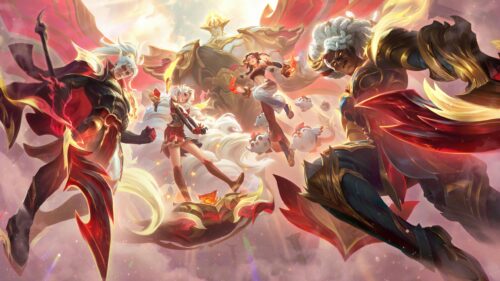 Epic League of Legends Lunar Revel Champions Action 4K Wallpaper