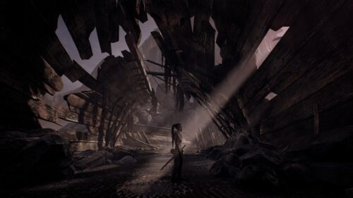 Senua’s Sacrifice Atmospheric Ruins Warrior 4K PC Wallpaper