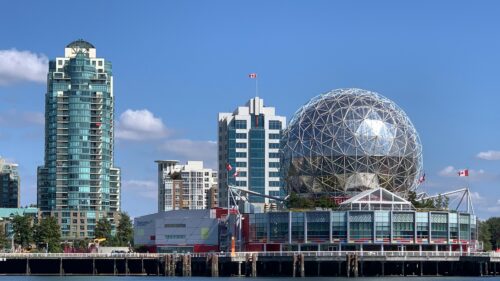Science World Vancouver Skyline Architecture 4K Wallpaper