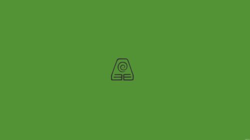 Minimalist Earth Kingdom Symbol Avatar The Last Airbender Desktop Wallpaper