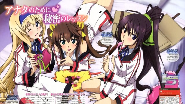 Infinite Stratos Anime Girls Valentine Theme Desktop Wallpaper