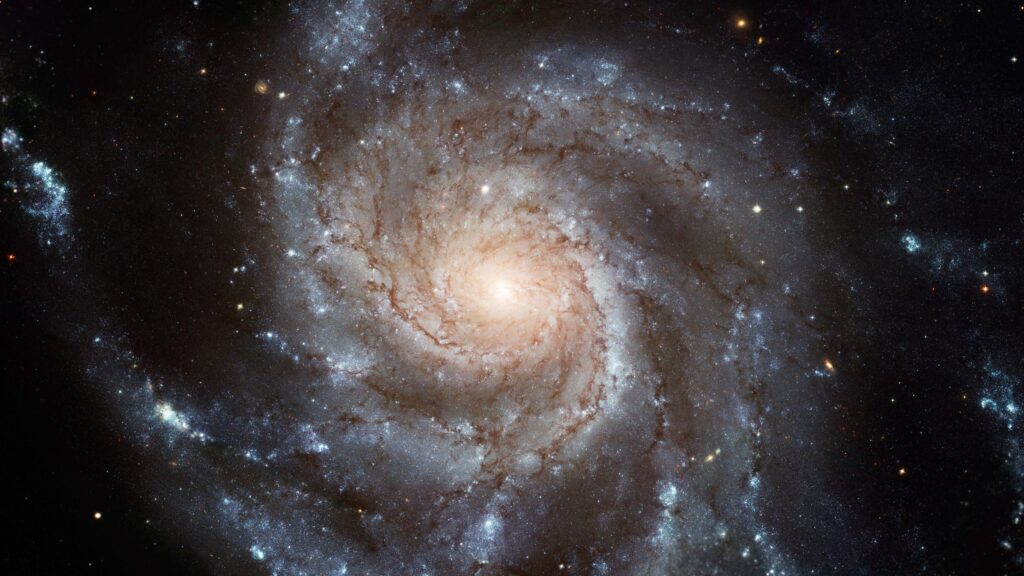 Majestic Spiral Galaxy Deep Space Nebula 4K Desktop Wallpaper