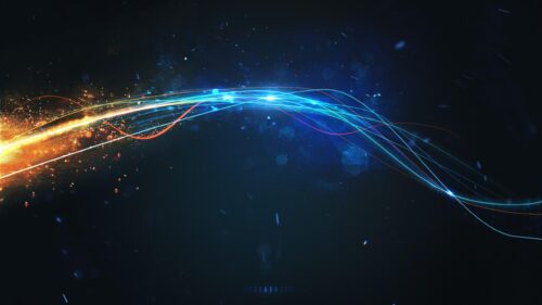 Abstract Digital Light Trails and Fiber Optic Flow 4K Desktop Wallpaper