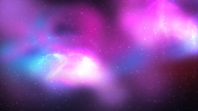Stunning Deep Space Nebula with Vibrant Purple and Blue Glow Desktop Wallpaper