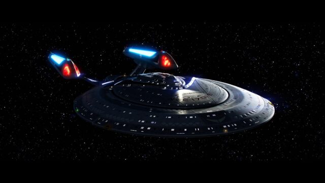 USS Enterprise NCC-1701E Starship Deep Space 4K PC Wallpaper