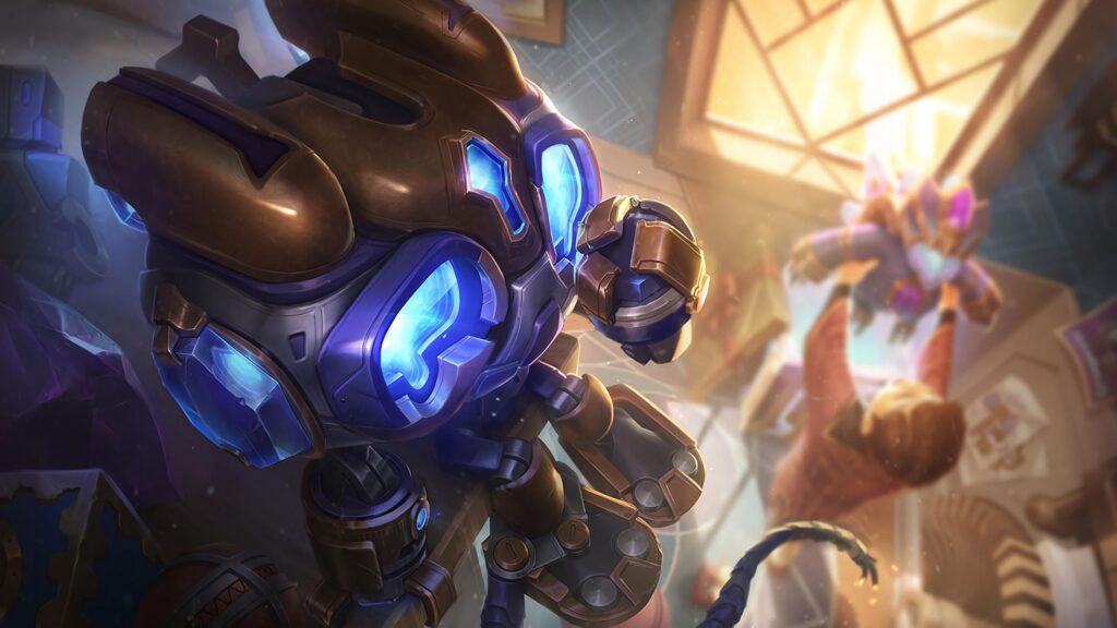 Hextech Blitzcrank League of Legends Splash Art 4K Wallpaper