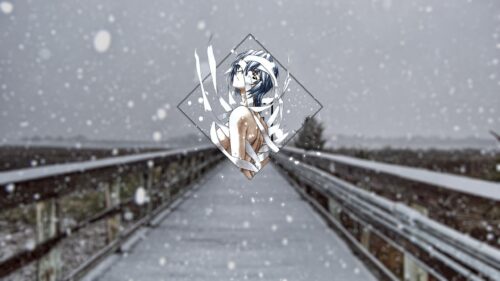 Rei Ayanami Neon Genesis Evangelion Snow Aesthetic PC Wallpaper