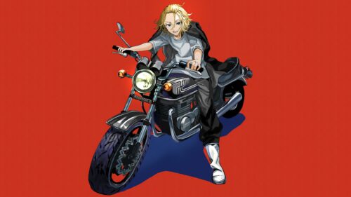 Mikey Manjiro Sano on Motorcycle Tokyo Revengers Anime 4K Desktop Wallpaper