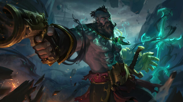 Gangplank League of Legends The Ruined King Skin 4K Desktop Wallpaper