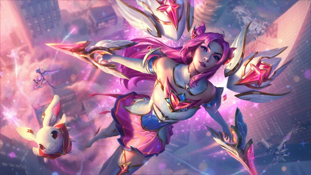 Star Guardian Kai'Sa League of Legends Fantasy Warrior Desktop Wallpaper