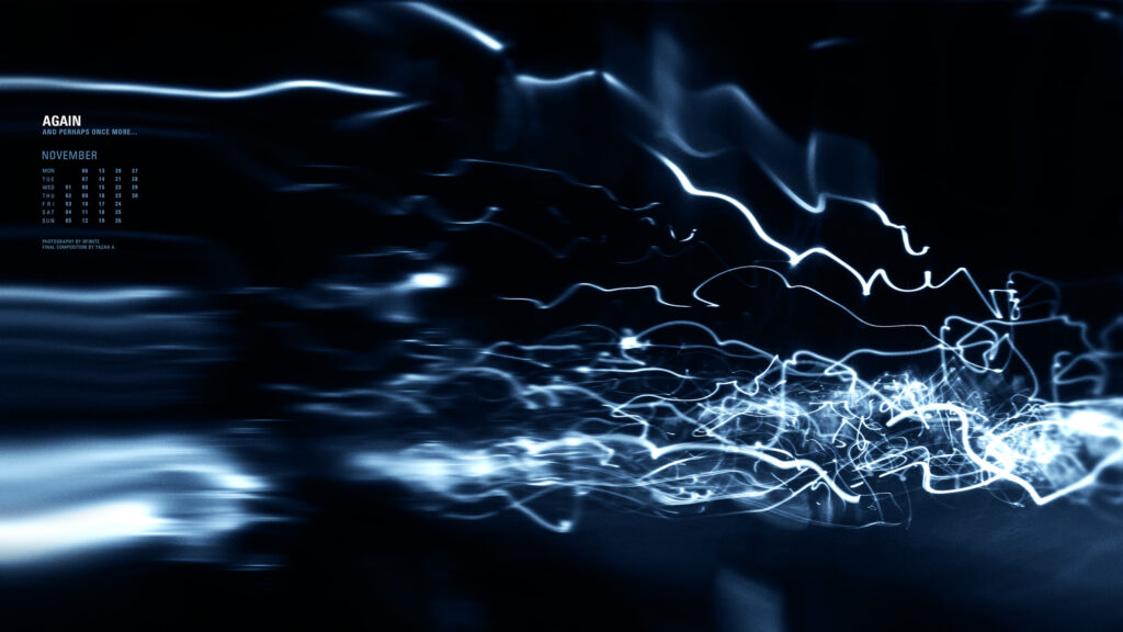 Abstract Light Trails and Dark Aesthetic Motion Blur 4K Desktop Wallpaper
