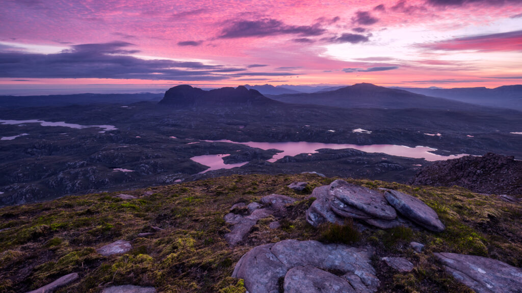 Stunning Suilven Mountain Sunset Highlands Landscape 4K Wallpaper