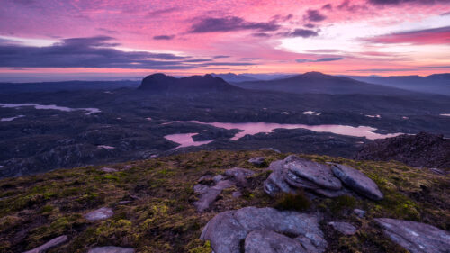 Stunning Suilven Mountain Sunset Highlands Landscape 4K Wallpaper