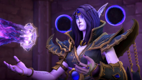 Alleria Windrunner Void Elf Mage Fantasy Art 4K Desktop Wallpaper