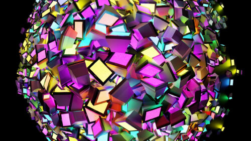 Abstract Pile of Glowing Retro Television Screens 4K Desktop Wallpaper