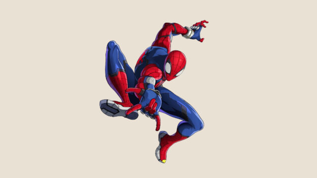 Spider-Man Stylized Action Pose High Definition PC Desktop Wallpaper