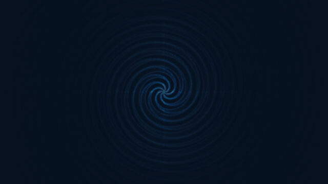 Minimalist Dark Blue Spiral Abstract Vortex 4K Desktop Wallpaper
