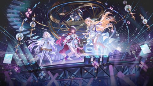 Anime Girls Singing on Stage Live Concert Performance 4K PC Wallpaper
