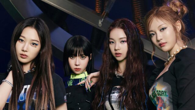 Aespa K-Pop Idol Group Futuristic Fashion 4K Desktop Wallpaper
