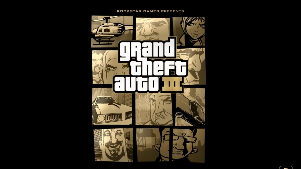 Iconic Grand Theft Auto III Art Collage Desktop Wallpaper