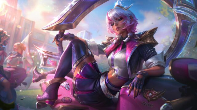 Qiyana Battle Academia League of Legends Art 4K Desktop Wallpaper