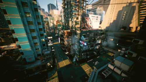 Cyberpunk City Streetscape Night City Cyberpunk 2077 PC Wallpaper