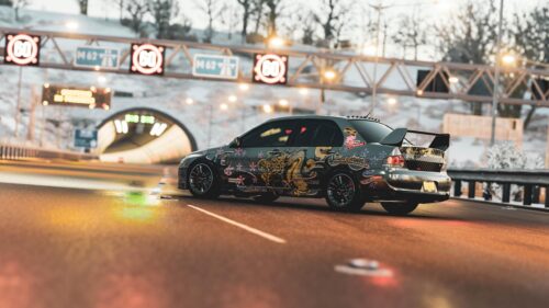 Modified Mitsubishi Lancer Evolution Custom Drift Car Wallpaper 4K