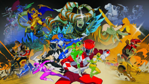 Mighty Morphin Power Rangers Battle Scene 4K Wallpaper