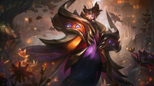 Coven Evelynn League of Legends Dark Fantasy Queen 4K Desktop Wallpaper